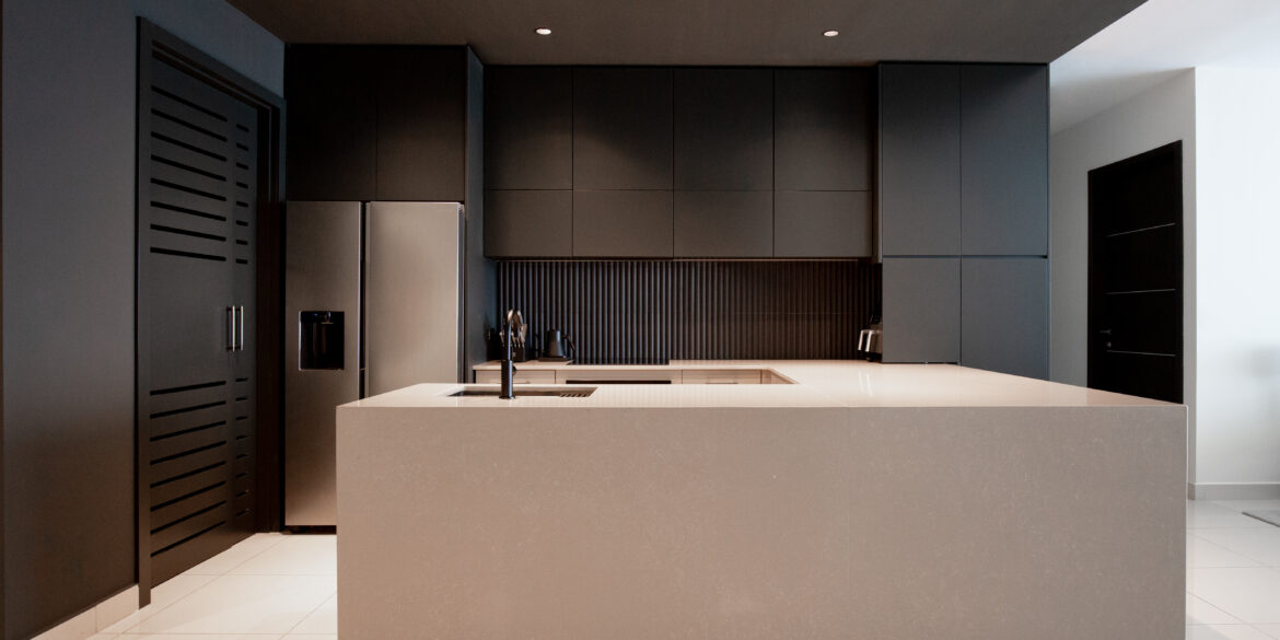 black kitchen
